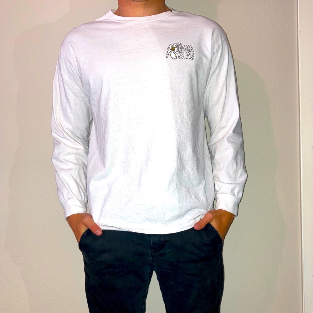 White Graphic Long Sleeve